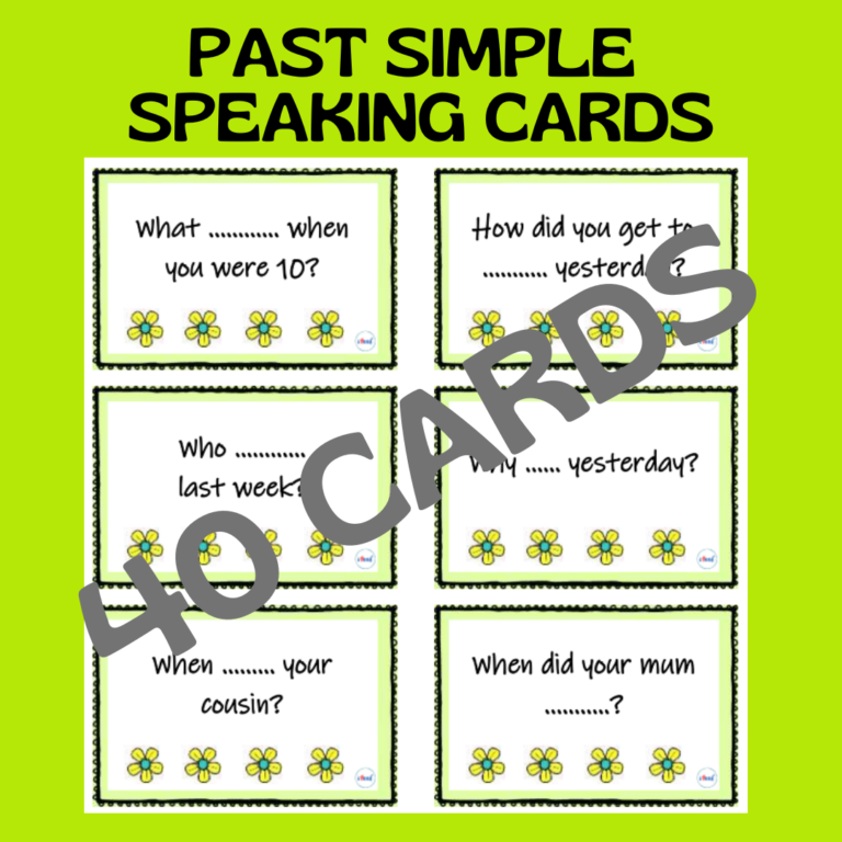 PAST SIMPLE IRREGULAR VERBS CARD GAME - ideas4creative.English.lessons