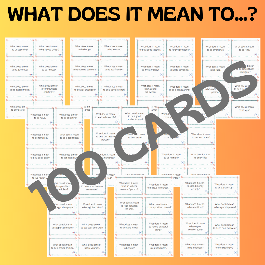 WHAT DOES IT MEAN TO...? CARDS