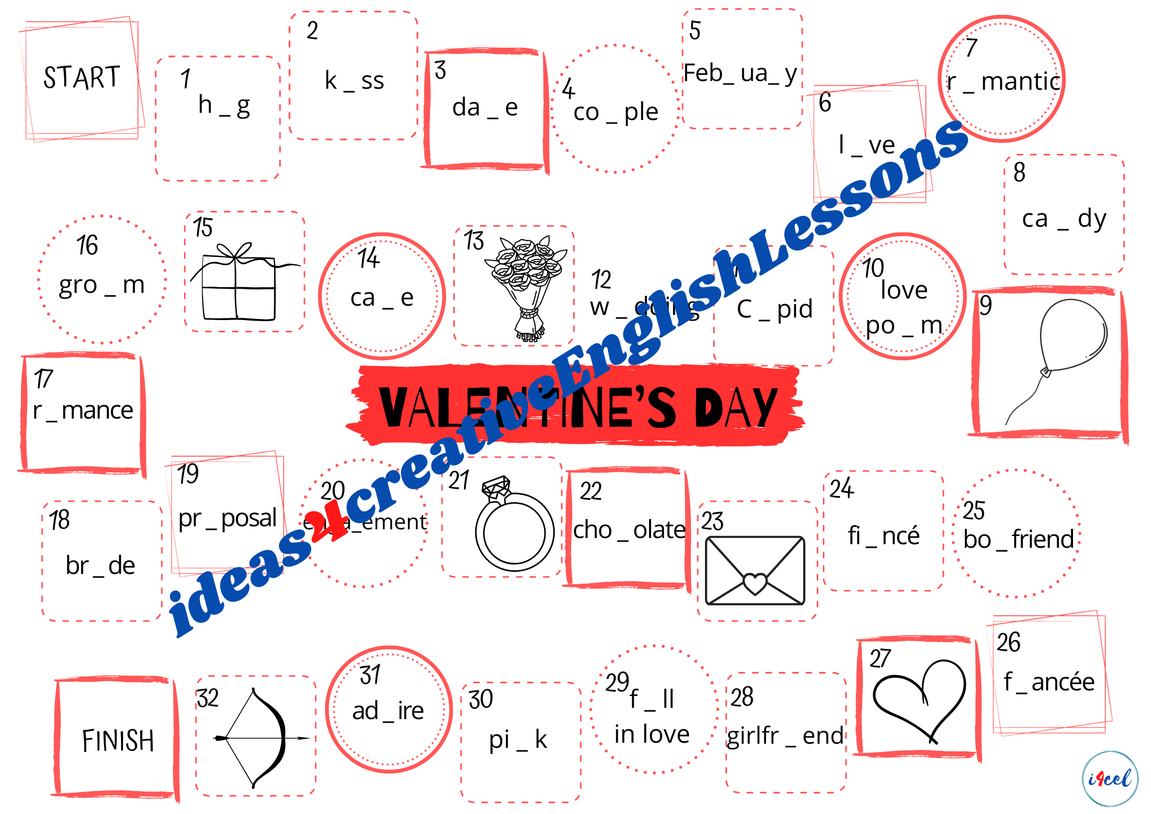 VALENTINE'S DAY BOARD GAME