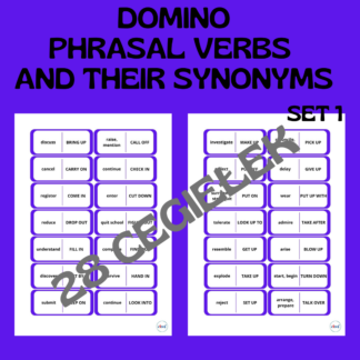 DOMINO: PHRASAL VERBS AND THEIR SYNONYMS