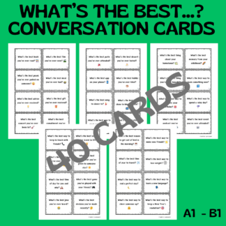 WHAT'S THE BEST...? CONVERSATION CARDS