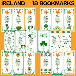 IRELAND  18 BOOKMARKS