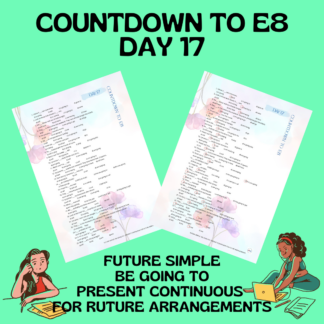 COUNTDOWN TO E8 / DAY 17