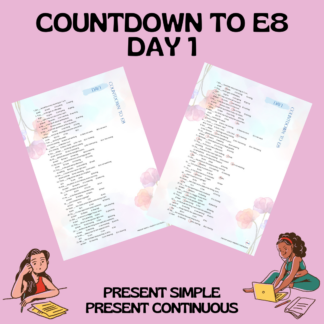 COUNTDOWN TO E8 / DAY 1