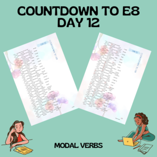 COUNTDOWN TO E8 / DAY 12