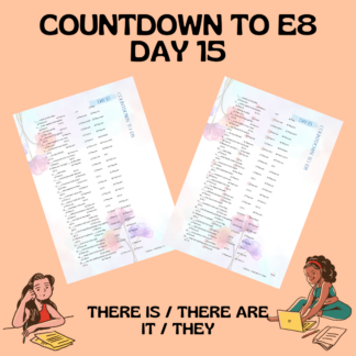 COUNTDOWN TO E8 / DAY 15