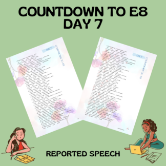 COUNTDOWN TO E8 / DAY 7