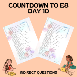 COUNTDOWN TO E8 / DAY 10