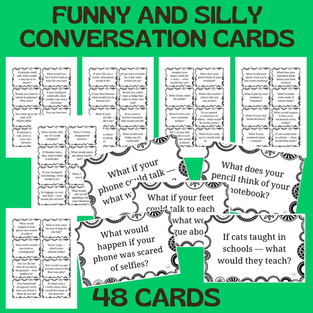 FUNNY AND SILLY CONVERSATION CARDS