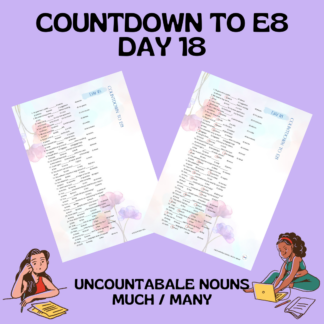 COUNTDOWN TO E8 / DAY 18