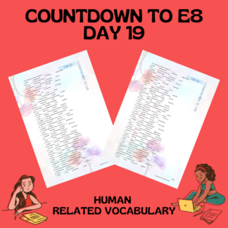 COUNTDOWN TO E8 / DAY 19