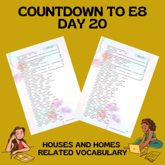 COUNTDOWN TO E8 / DAY 20