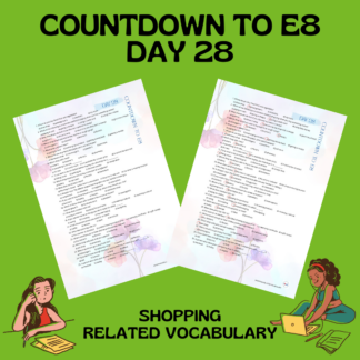 COUNTDOWN TO E8 / DAY 28