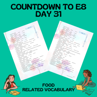 COUNTDOWN TO E8 / DAY 31
