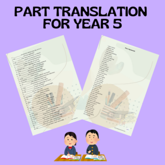 PART TRANSLATION FOR YEAR 5