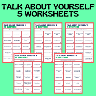 TALK ABOUT YOURSELF WORKSHEETS