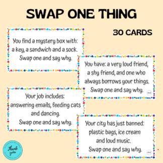 SWAP ONE THING CARDS