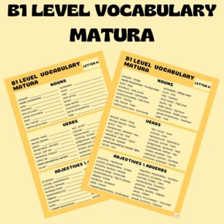 B1 LEVEL VOCABULARY (MATURA) / LETTER H