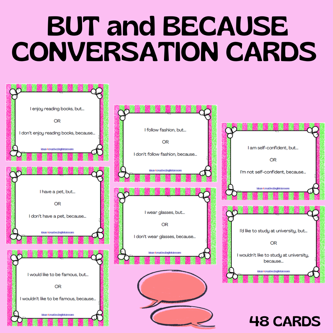 BUT & BECAUSE CONVERSATION CARDS