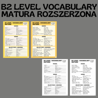 B2 LEVEL VOCABULARY (MATURA) / LETTERS K and L