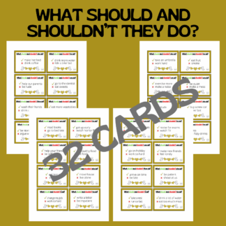 WHAT SHOULD AND SHOULDN'T THEY DO? CARDS