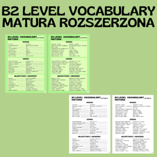 B2 LEVEL VOCABULARY (MATURA) / LETTER M