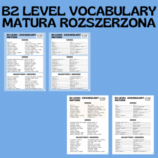 B2 LEVEL VOCABULARY (MATURA) / LETTERS N and O